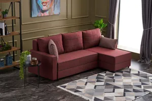 L Corner Sofa with Bed